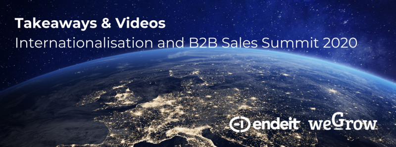 Takeaways & Videos Internationalisation and B2B Sales Summit 2020.